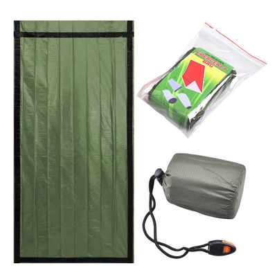 BESPORTBLE Warm-Keeping Blanket Emergency Sleeping Bag for Outdoor Use Survival Whistle Compact and Tear-Resistant for Camping Adventures