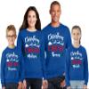 Christmas Crew Add Your Name Matching Family Merry Xmas Women Men Sweatshirt Royal view 2