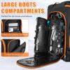Gelindo 55L Ski Boot Bag Backpack: Large Ski Snow Backpack Multi Compartments Pack - Waterproof Ski Boot Bags Backpack, Black (SBSQ01BK01) view 3