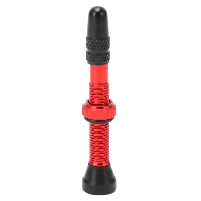 Buachois Presta Valve Stem, 40MM Mountain Bike Presta Valve Stem, Hermetic Sealed Vacuum Extension Air Nozzle Presta Tubeless Valve Stem(Red)
