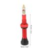 Buachois Presta Valve Stem, 40MM Mountain Bike Presta Valve Stem, Hermetic Sealed Vacuum Extension Air Nozzle Presta Tubeless Valve Stem(Red) view 2