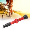 Buachois Presta Valve Stem, 40MM Mountain Bike Presta Valve Stem, Hermetic Sealed Vacuum Extension Air Nozzle Presta Tubeless Valve Stem(Red) view 4