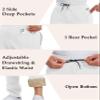 MAGCOMSEN Fleece Lined Pants Men Winter Thicken Thermal Warm Sherpa Lined Pants Running Jogger for Casual Athletic White 40 view 4