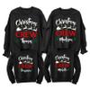 Christmas Crew Add Your Name Matching Family Merry Xmas Women Men Sweatshirt Black view 1
