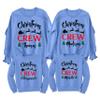 Christmas Crew Add Your Name Matching Family Merry Xmas Women Men Sweatshirt Carolina Blue view 1