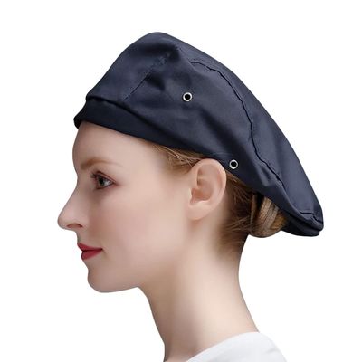 Barista Hat Chef Berets for Women Men Waitress Baker Skull Cap Cooking Breathable Hat Kitchen Sushi Restaurant Uniform Turban