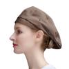 Barista Hat Chef Berets for Women Men Waitress Baker Skull Cap Cooking Breathable Hat Kitchen Sushi Restaurant Uniform Turban view 1