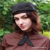 Barista Hat Chef Berets for Women Men Waitress Baker Skull Cap Cooking Breathable Hat Kitchen Sushi Restaurant Uniform Turban view 2