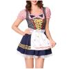XUNRYAN Women's German Dirndl Maid Dress with Corset Fancy Dresses Oktoberfest Halloween Costume Holiday Outfits view 1