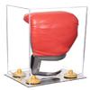 Better Display Cases Acrylic Vertical Boxing Glove Display Case with Clear Case, Yellow Risers and Mirror Base 8" x 6" x 14" (A092/V18) view 1