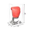 Better Display Cases Acrylic Vertical Boxing Glove Display Case with Clear Case, Silver Risers and Mirror Base 8" x 6" x 14" (A092/V18) view 2