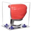 Better Display Cases Acrylic Vertical Boxing Glove Display Case with Clear Case, Navy Blue Risers and Mirror Base 8" x 6" x 14" (A092/V18) view 1