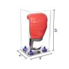 Better Display Cases Acrylic Vertical Boxing Glove Display Case with Clear Case, Navy Blue Risers and Mirror Base 8" x 6" x 14" (A092/V18) view 2