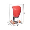 Better Display Cases Acrylic Vertical Boxing Glove Display Case with Clear Case, Orange Risers and Mirror Base 8" x 6" x 14" (A092/V18) view 2