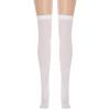 Ctreela Halloween Stockings Bloody Nurse Cosplay Long Socks Masquerade Party Costumes Adult Women's Over Knee Tights Wine view 2