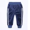 MYGBCPJS Boys Girls 2 Pcs Velour Tracksuit Sweatsuit Toddler Kids Long Sleeve Pullover Hoodie + Elastic Waist Sweatpants Set view 4