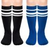Sarfel Kids Soccer Socks Toddler Soccer Socks Youth Baseball Socks Youth Football Socks Youth Boys Soccer Socks Kids 4-6 Blue view 1