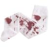 Ctreela Halloween Stockings Bloody Nurse Cosplay Long Socks Masquerade Party Costumes Adult Women's Over Knee Tights White view 3
