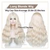 Aicos 27inches Blonde Sarah Cosplay Curly Wig for Woman Synthetic Wigs for Daily Use Halloween Party Anime Costume view 2