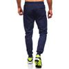 BUXKR Mens Casual Joggers Sweatpants for Jogging,Running or Athletic Activities,Navy,XL view 4