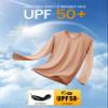 Rashguard Shirts for Men Long Sleeve Sun Protection Shirts Athletic T-Shirt Cycling Outdoor Fishing Hiking Shirts Apricot view 3