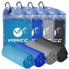 YQXCC 4 Pack Cooling Towels | 40"x12" | Cool for Neck and Face | Microfiber Soft Breathable Chilly | for Yoga, Sport, Golf, Gym, Camping, Running & More Activities view 1