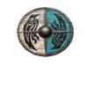 ENCORE HOME DECOR Antique Handmade Medieval LARP Warrior Wood & Steel Viking Shield Round view 1