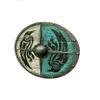 ENCORE HOME DECOR Antique Handmade Medieval LARP Warrior Wood & Steel Viking Shield Round view 3