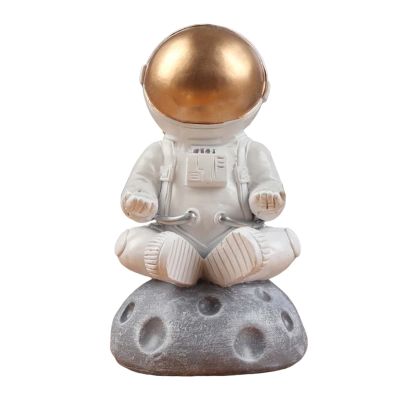 Astronaut Glasses Holder Eyeglasses Display Stand Decor, Glasses Accessories Christmas Decorations for Decorative Desk/Home/Office, Seated, Medium