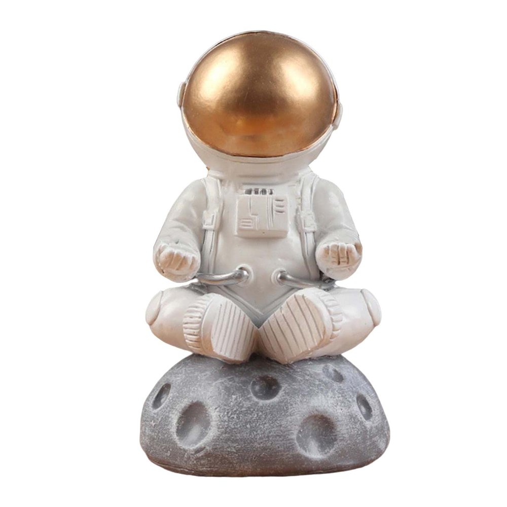 Astronaut Glasses Holder Eyeglasses Display Stand Decor, Glasses Accessories Christmas Decorations for Decorative Desk/Home/Office, Seated, Medium