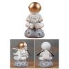 Astronaut Glasses Holder Eyeglasses Display Stand Decor, Glasses Accessories Christmas Decorations for Decorative Desk/Home/Office, Seated, Medium view 2