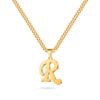Mens Necklace - Gold Letter R Initial Necklace for Men Boys Letter Pendant Cuban Link Chain Initial Necklaces Collar Cadenas Para Hombres Fathers Birthday Gifts for Men Son Dad Husband Boyfriend view 1
