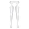 dPois Women Oil Glossy High Waisted Opaque Pantyhose Shimmery Tights Leggings Sexy Yoga Pants White Large view 4