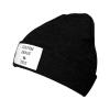 6 Pack Personalized Knit Hat Custom Beanie Hat Add Your Own Picture Text Beanie Winter Knit Hat Black view 2