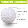 KOFULL Plastic Golf Balls, 100 Pack Fake Hollow Plastic Practice Golf Balls Indoor Outdoor Training, Golf Party Decorations - Light Weight view 2