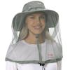 BASSDASH UPF 50+ Mosquito Sun Hat with Hidden Head Net and Neck Flap for Men Women Outdoor Fishing Hiking Camping FH16 Light Grey view 1