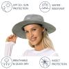 BASSDASH UPF 50+ Mosquito Sun Hat with Hidden Head Net and Neck Flap for Men Women Outdoor Fishing Hiking Camping FH16 Light Grey view 4