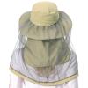 BASSDASH UPF 50+ Mosquito Sun Hat with Hidden Head Net and Neck Flap for Men Women Outdoor Fishing Hiking Camping FH16 Khaki view 2