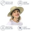 BASSDASH UPF 50+ Mosquito Sun Hat with Hidden Head Net and Neck Flap for Men Women Outdoor Fishing Hiking Camping FH16 Khaki view 4