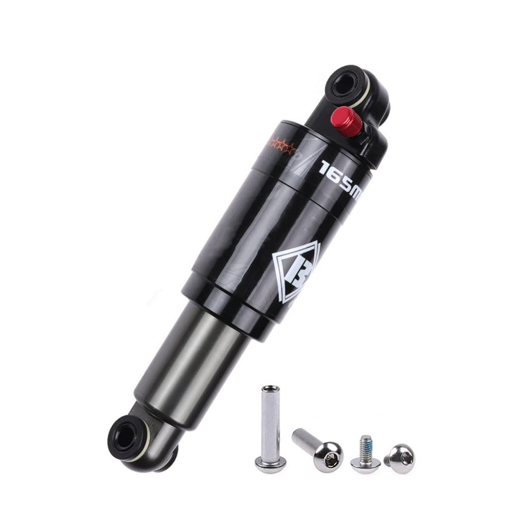Jejy Air Pressure MTB Rear Shock Absorber, Mountain Bike Folding Bike Scooter Rear Bile 120/125/150/165/190mm Shock Absorber (Size : 125mm)