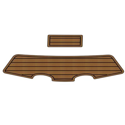 Boat EVA Faux Teak Decking Floor Compatible with 2007-2008 SeaDoo Challenger 180 Swim Platform Pad Boat EVA Foam Teak Floor Mat