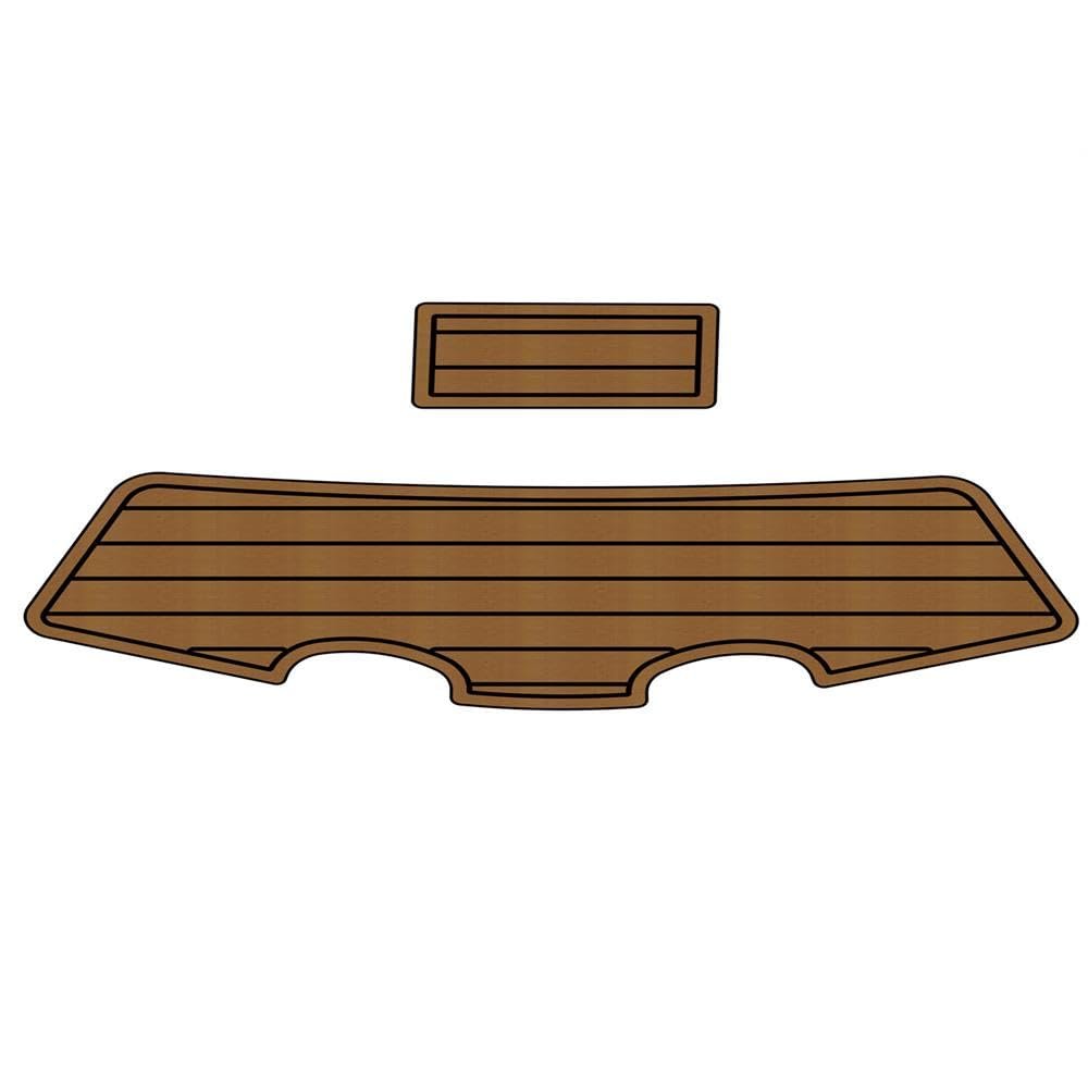 Boat EVA Faux Teak Decking Floor Compatible with 2007-2008 SeaDoo Challenger 180 Swim Platform Pad Boat EVA Foam Teak Floor Mat