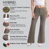 Hybrid & Company Super Comfy Stretch Women 57 Pockets Corduroy Boot Cut Pants P21951BL Olive 3 view 4