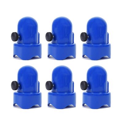 1.5" Trampoline Pole Caps,Trampoline Net Pole Caps,Trampoline Enclosure Pole Caps with Screw-in Bolts,Diameter 1.5 Inch, Set of 6
