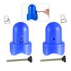 1.5" Trampoline Pole Caps,Trampoline Net Pole Caps,Trampoline Enclosure Pole Caps with Screw-in Bolts,Diameter 1.5 Inch, Set of 6 view 3