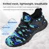 AOE Womens Walking Running Shoes Ultra Lightweight Breathable Mesh Tennis Shoes Non Slip Athletic Workout Gym Sneakers Camouflage Blue 6.5women / 5.5men view 2