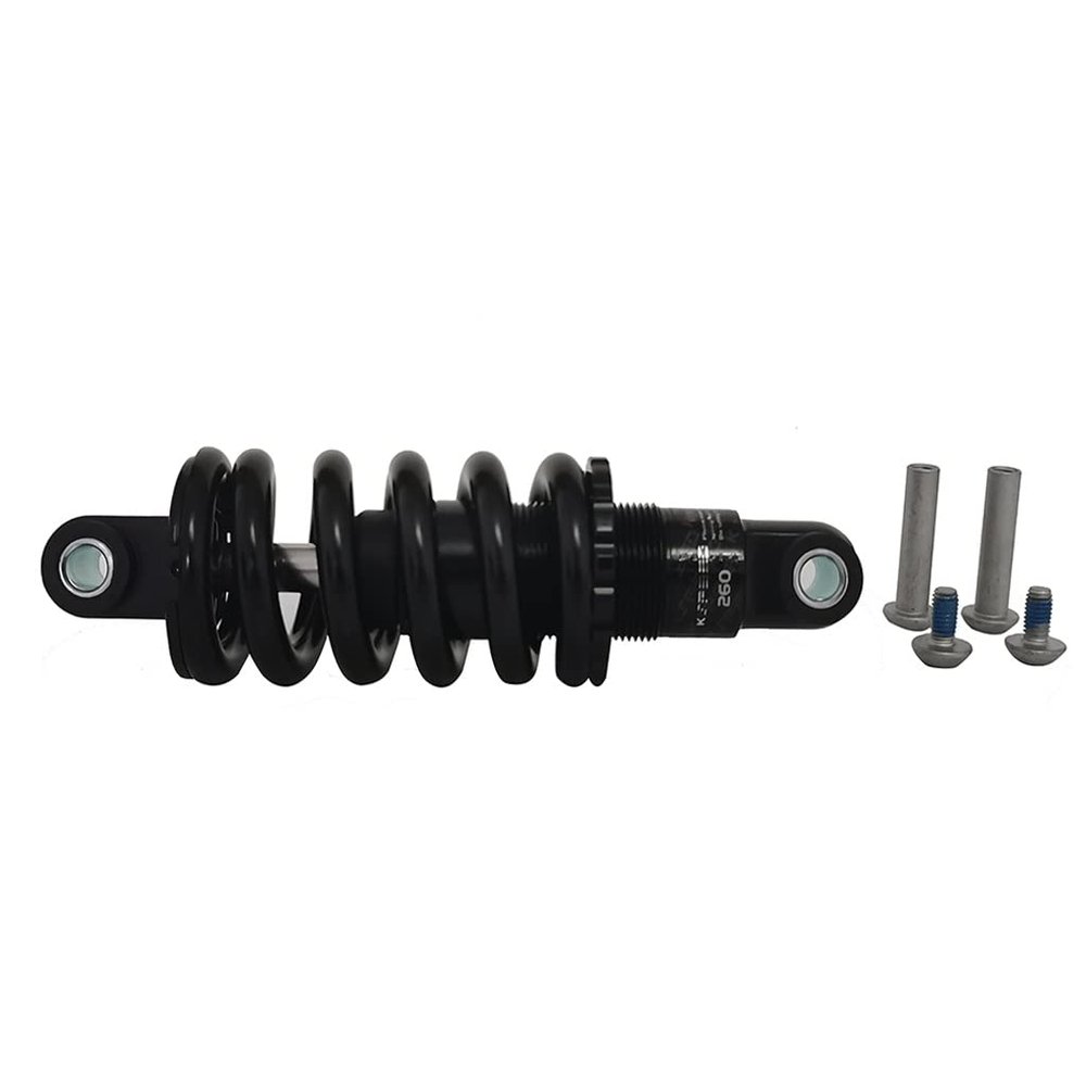 Jejy Spring Downhill Rear Shock, XC Soft Tail Bicycle Shock Absorber Aluminum Alloy Black 125/150/165/190mm 750/1000lbs Lock Out (Color : 750lbs, Size : 150mm)