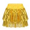 Manyakai Girls Shiny Sequins Layered Tutu Skirts Kids Sparkling Tulle Dance Skirts Athletic Skorts Gold 5-6 Years view 1