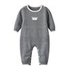 Auro Mesa Baby Infant Boy Girl Peter Pan Collar Knit Sweater Romper Outfit Clothes One-Piece Coverall Baby Clothing Jumpsuit view 1