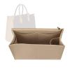 Lckaey Bag Organizer for Onthego MM bag Felt Purse Insert with Detachable Zipper Pocket ONTHEGO Insert Removable1080Khaki-M view 1